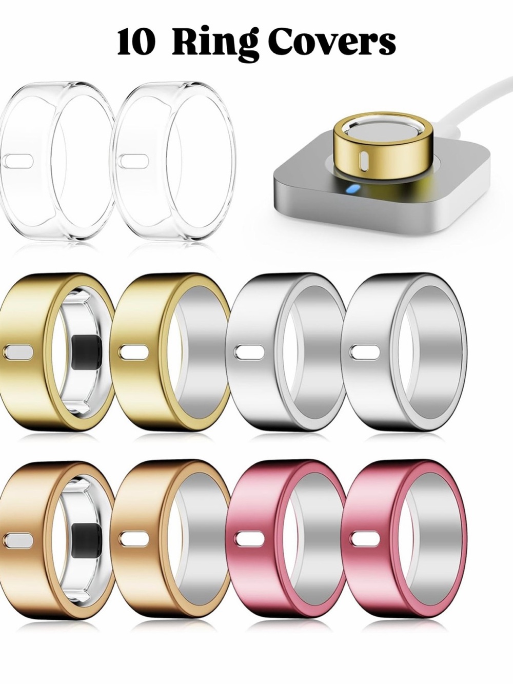 Oura Gold and Silver Ring 4 (Brand: Oura) - Picture 7 of 9